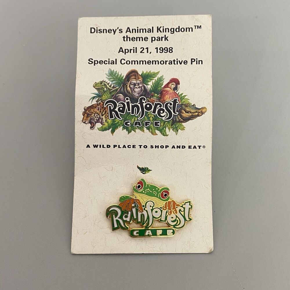 WDW Disney's Animal Kingdom Rainforest Cafe Special Commemorative Pin 1998 Frog